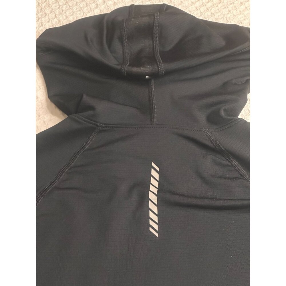 Under Armour Womens Coldgear Black Shirt Fitted Athletic Gear Hoodie Pullover SP - Picture 3 of 6